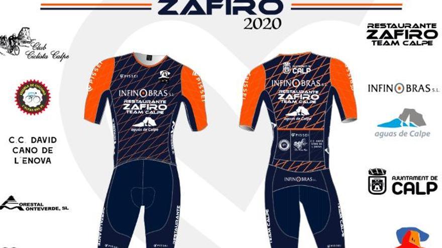 El maillot que lucirán la próxima campaña los corredores del equipo calpino