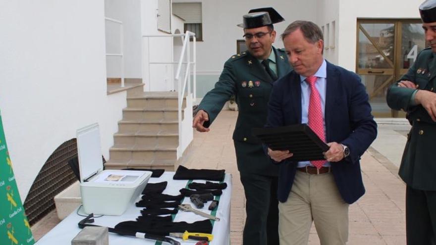 Juan Carlos Moragues en el cuartel de la Guardia Civil de Xàtiva