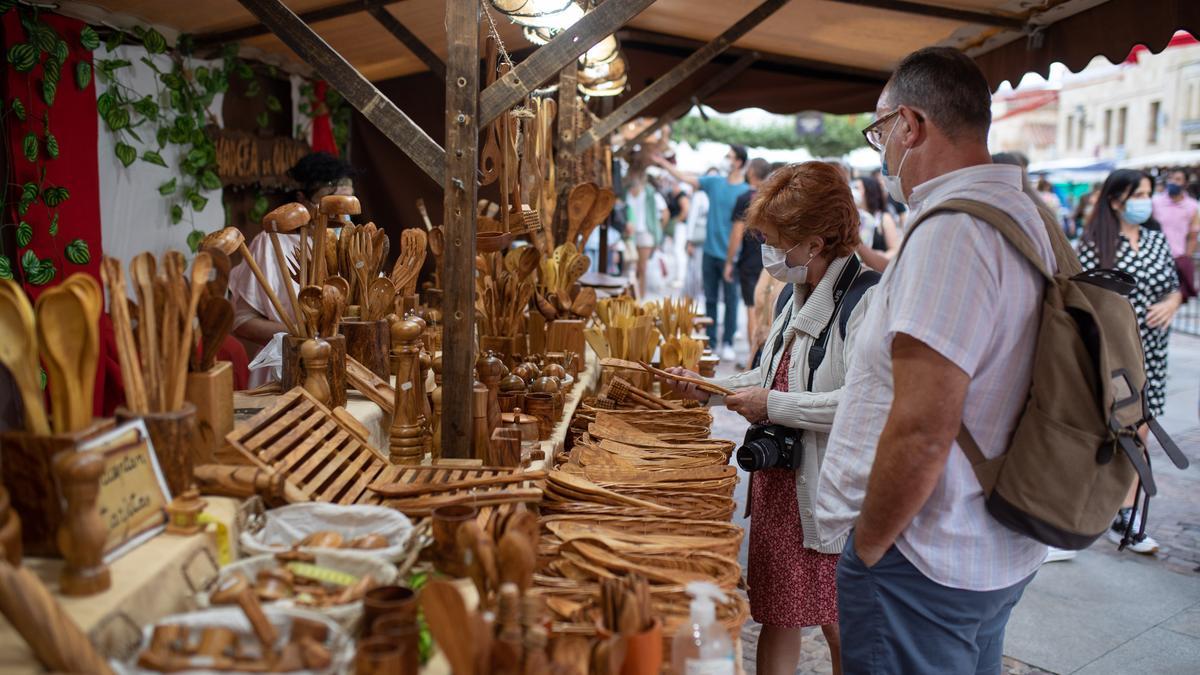 Puesto de un mercado medieval en Zamora.