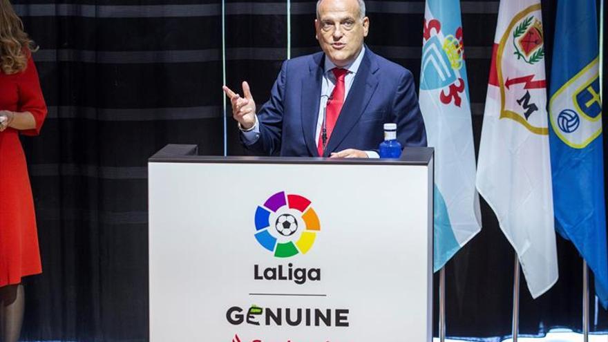 Tebas, presidente de LaLiga, afirma que votará a Vox