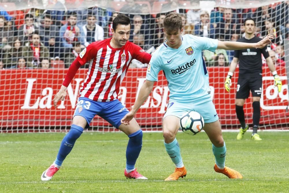 Sporting - Barclona B, en imágenes