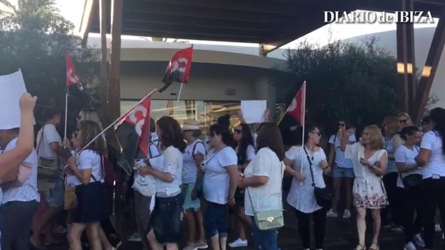 Primera jornada de huelga de las 'kellys' de Ibiza