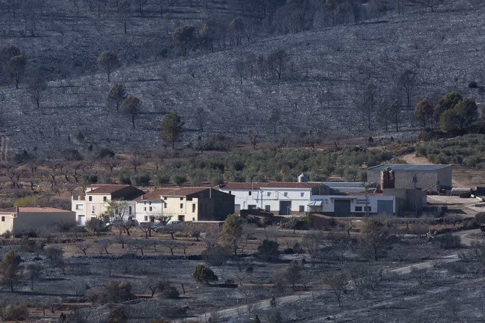 Incendio forestal en Culla