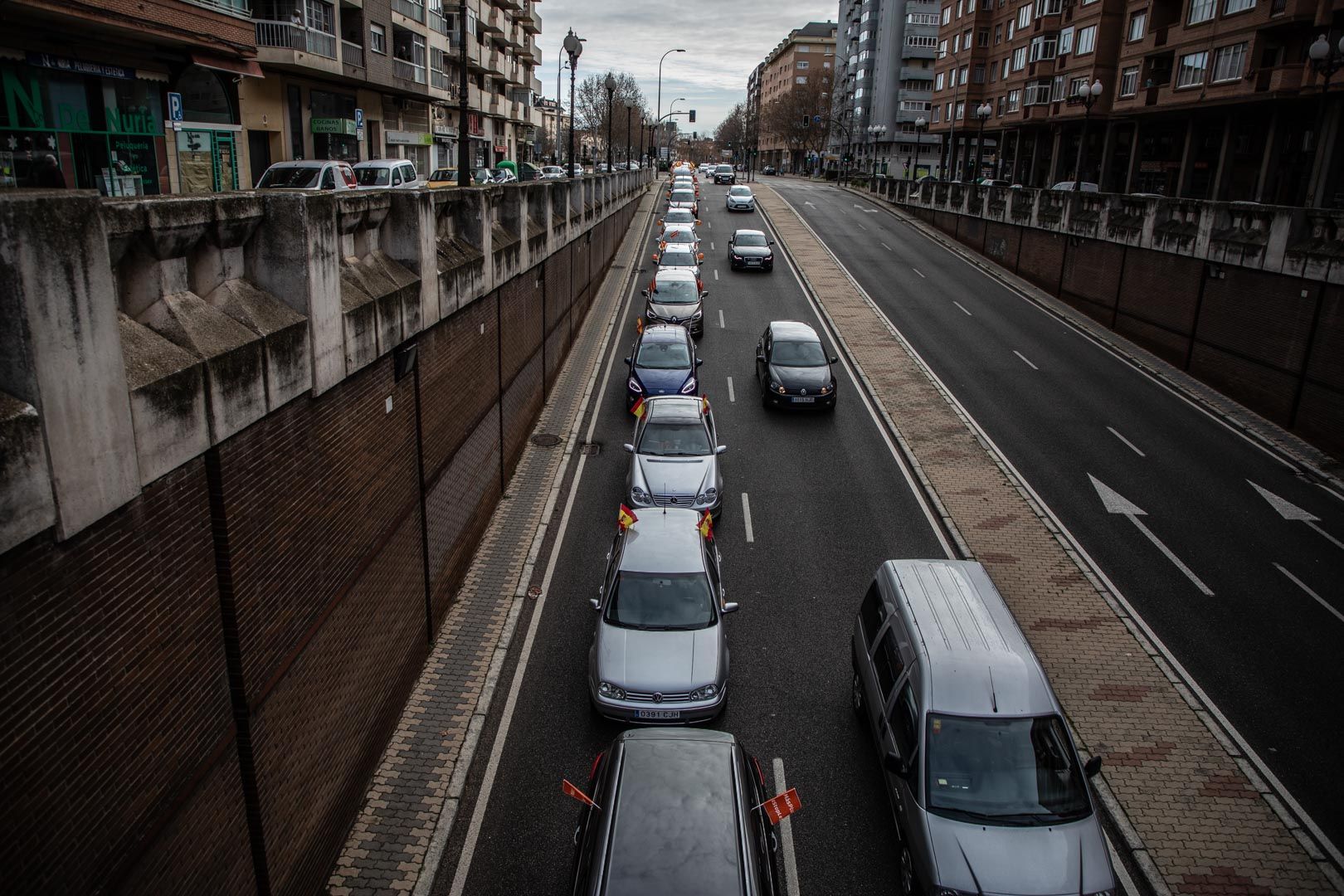 GALERÍA | Así se ha desarrollado en Zamora la manifestación en coche contra la Ley Celaá