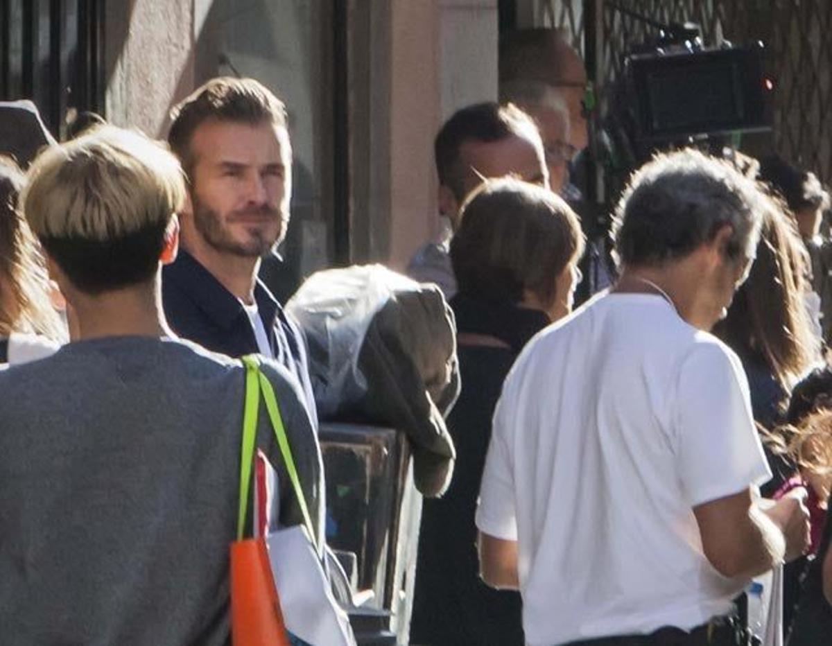 David Beckham, por las calles de Lisboa