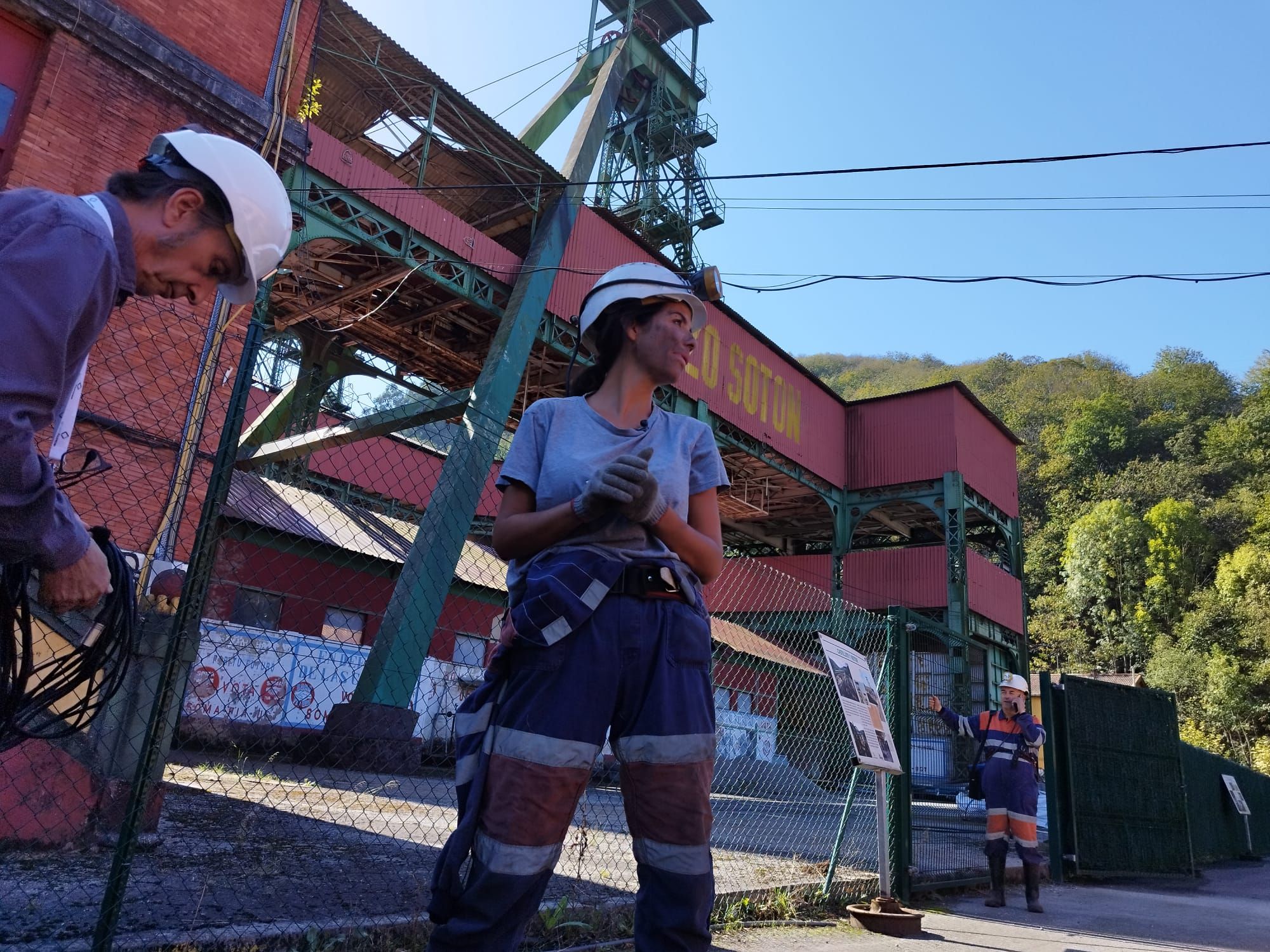 Tamara Gorro, minera por un día