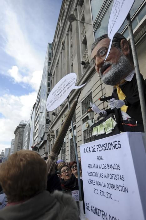 Manifestación por las pensiones en el Obelisco