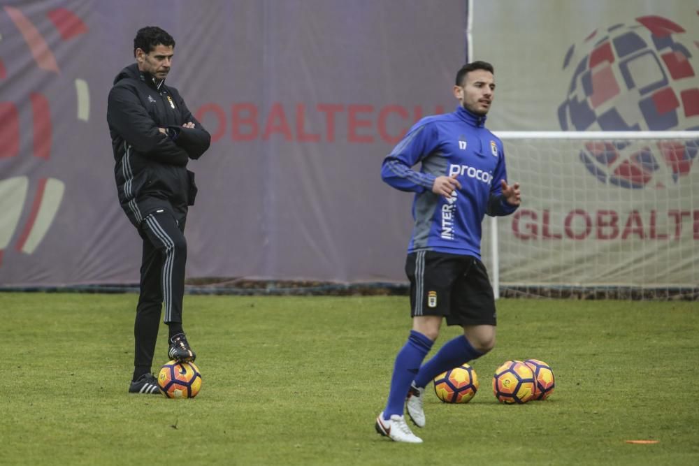 Entrenamiento del Real Oviedo.