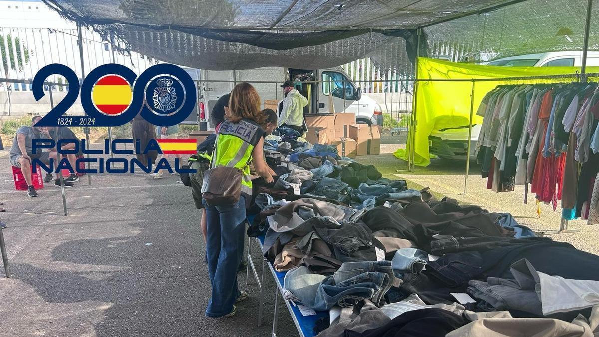 Material intervenido por la Policía Nacional