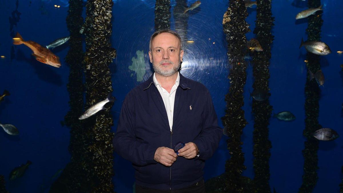 El biólogo Paco Franco, director técnico de la Casa de los Peces de A Coruña, en una imagen de 2019 en el museo.