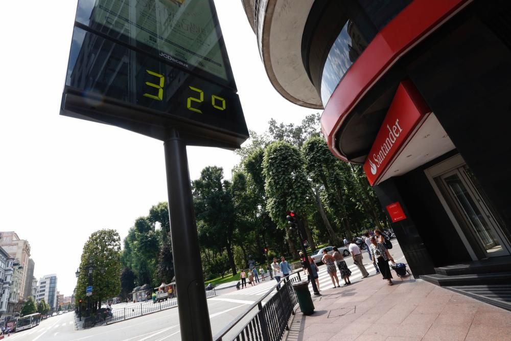 Ola de calor en Oviedo