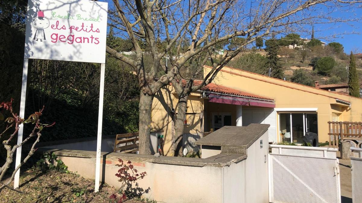 L’entrada de la llar d’infants municipal de Solsona Els Petits Gegants