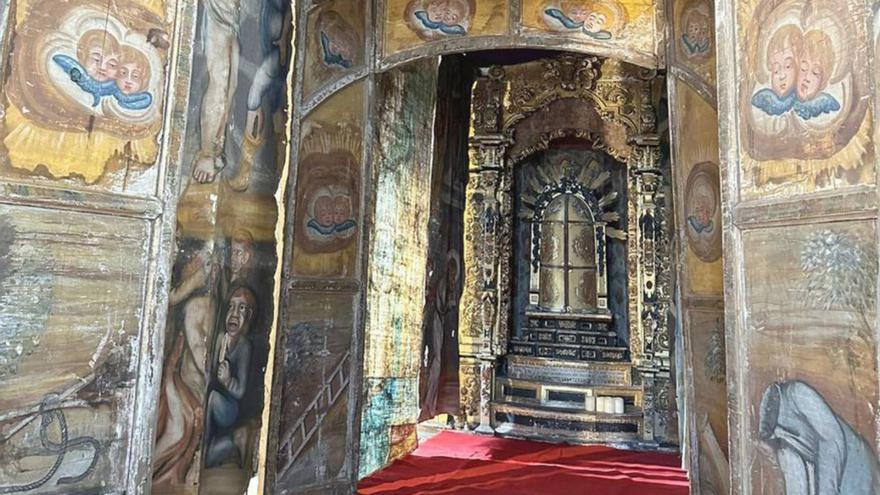 Vista del «Monumento de Semana Santa» de Beade. | FdV