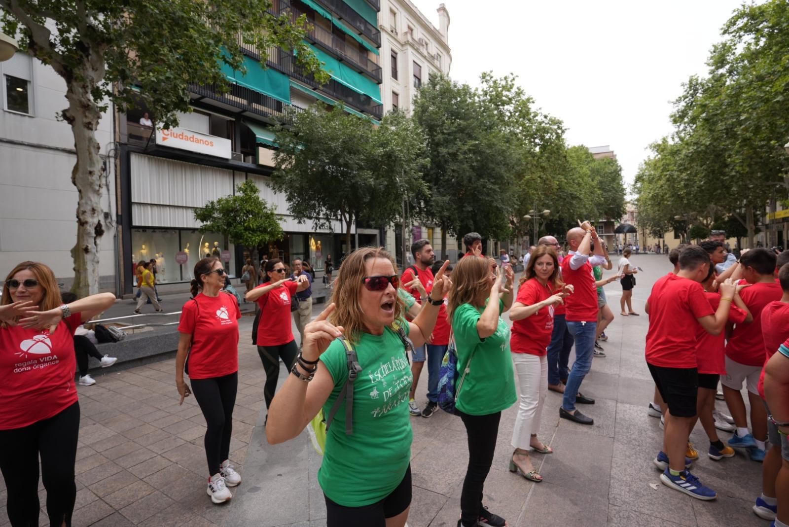 El flahmob por la donación de órganos, en imágenes