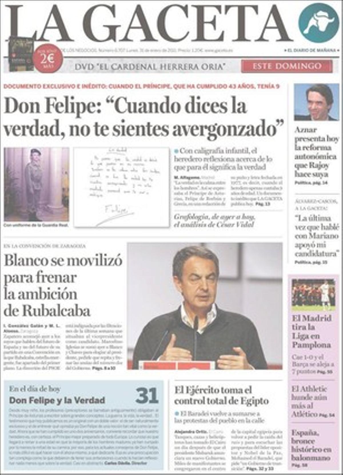 ’La Gaceta’ destaca a més que els subsaharians troben noves formes d’entrar a Espanya per Melilla i que la rendibilitat de l’AVE està en entredit: el Govern ha invertit 50.000 milions d’euros en projectes que no tindran prou viatgers per pagar el manteniment de les línies.