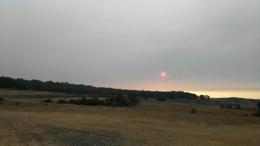 Incendios en Galicia: el humo llega a la provincia de Zamora
