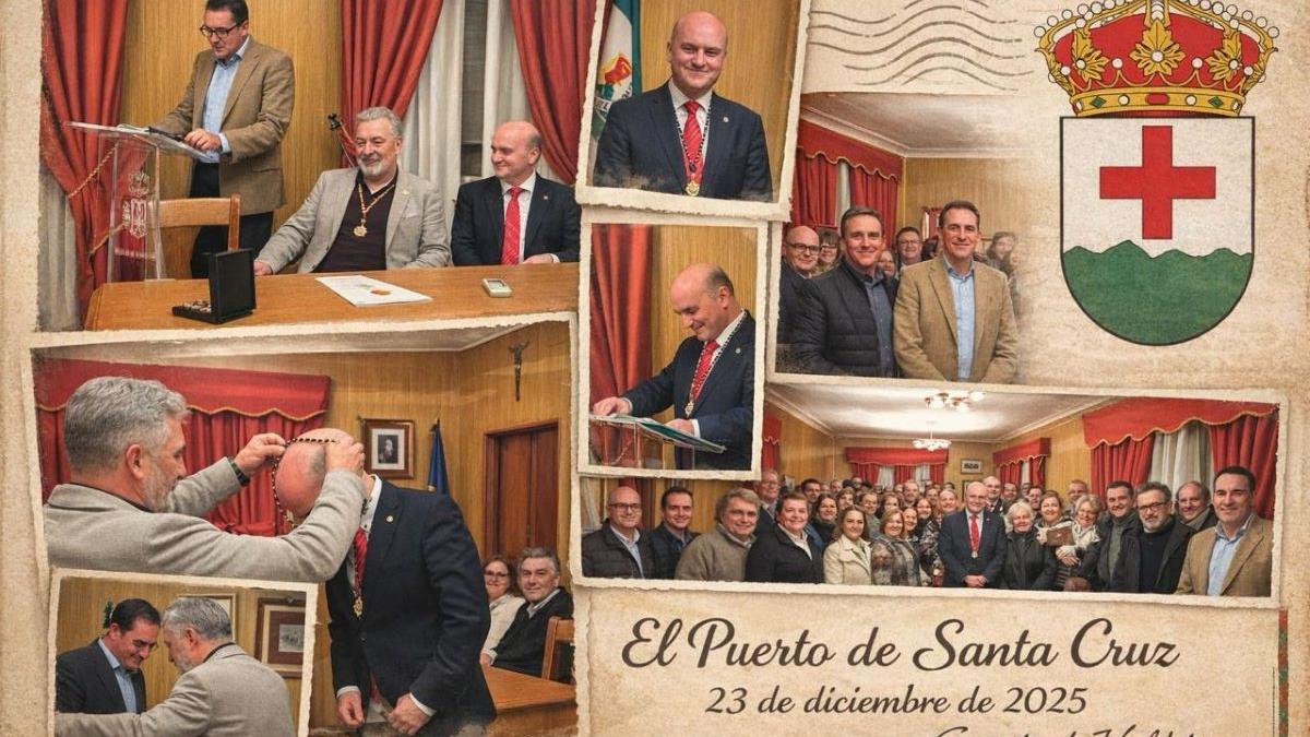 Acto en Puerto de Santa Cruz.