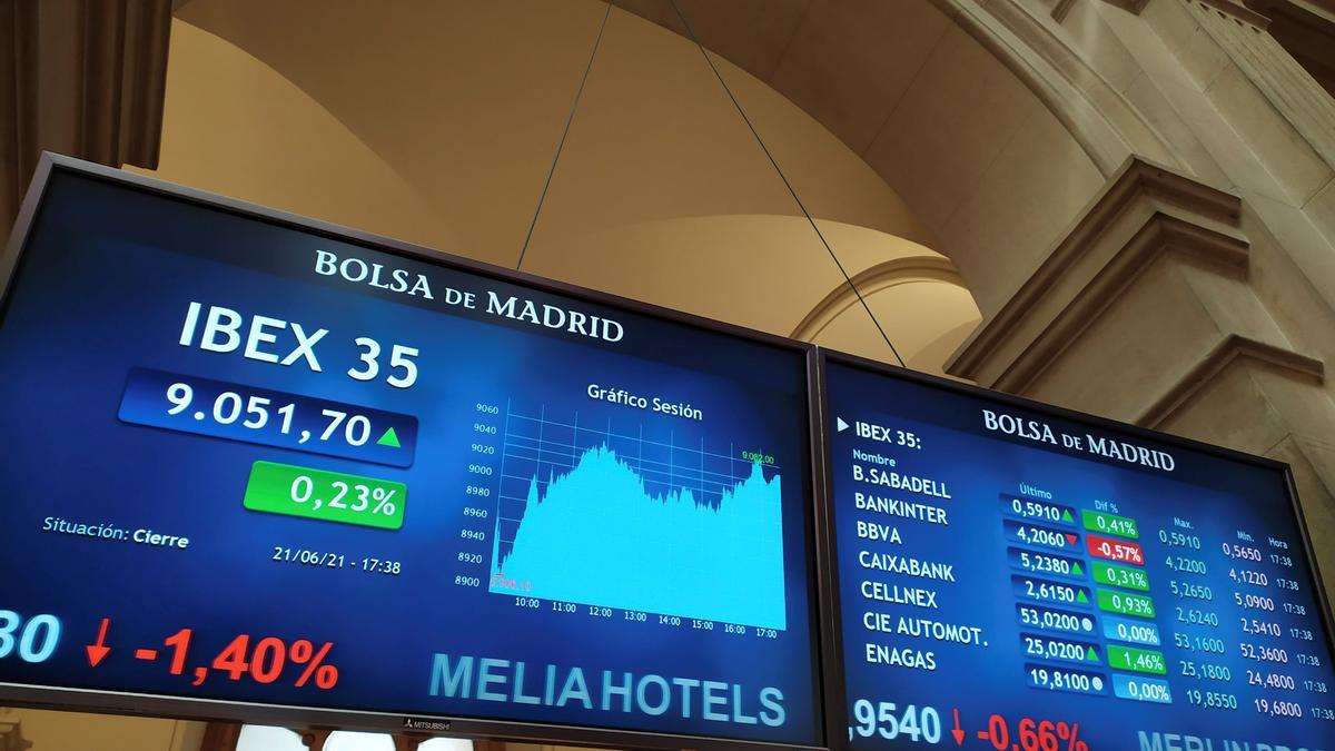 Bolsa de Madrid.