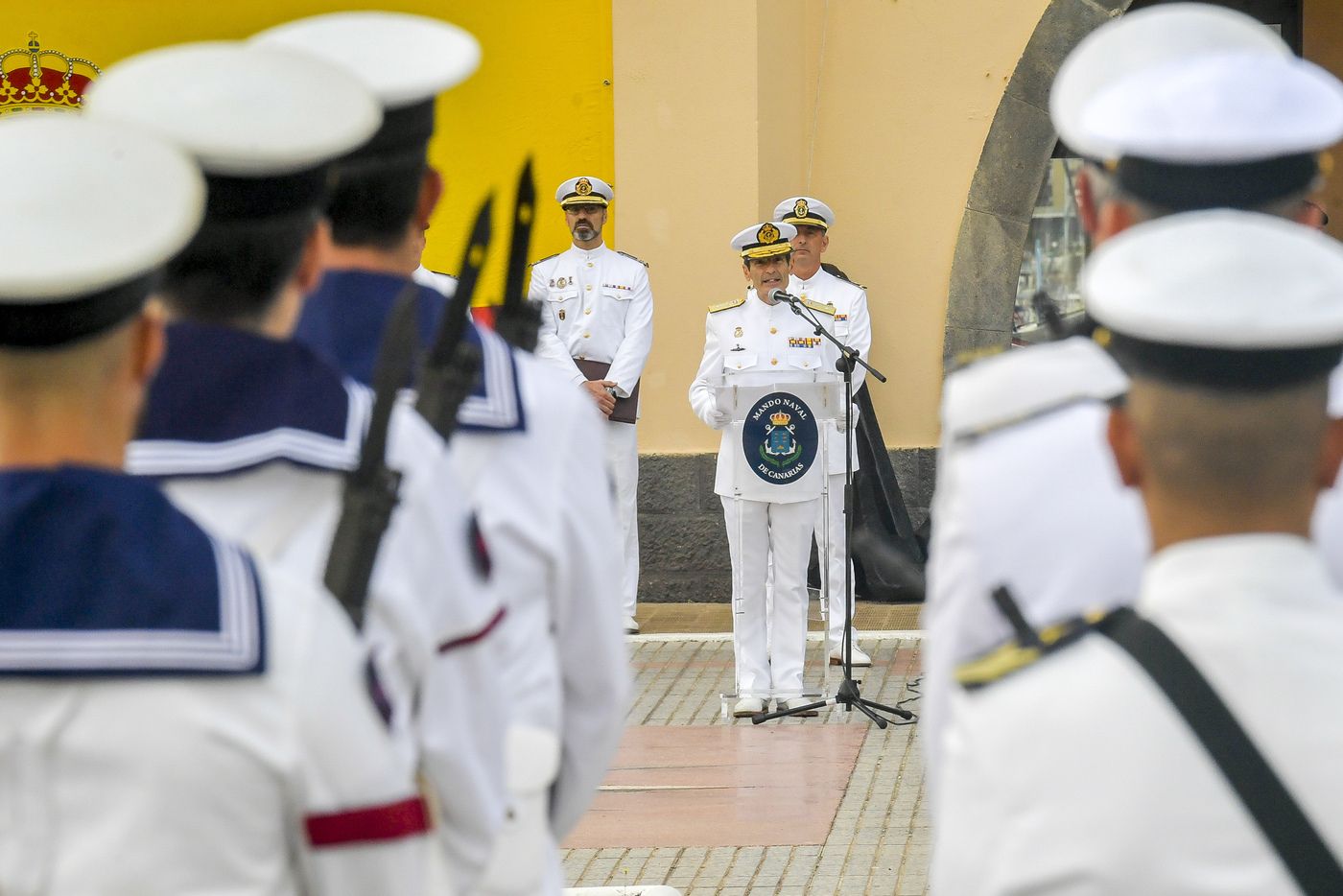 Toma de posesión de Santiago de Colsa, nuevo comandante almirante del Mando Naval de Canarias