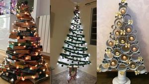 Tres ideas de árboles de Navidad caseros