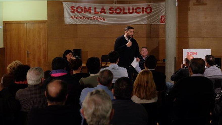 Marc Lamuà a l&#039;acte de Sant Feliu de Guíxols.