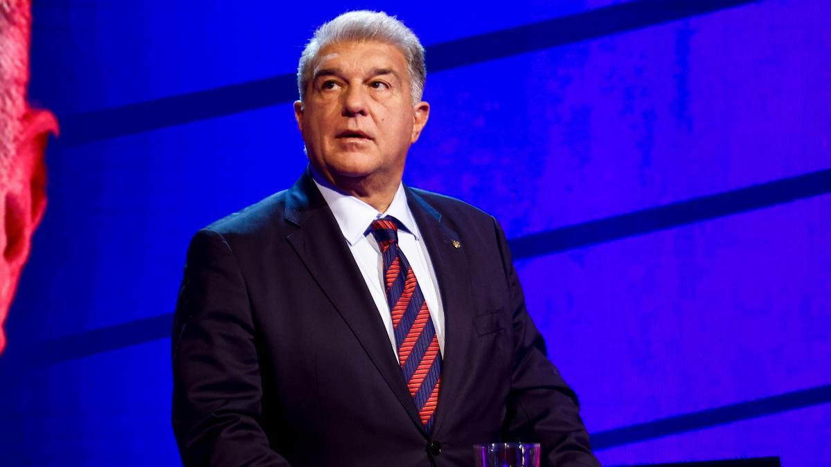 Joan Laporta, durante el debate previo a las elecciones de FC Barcelona