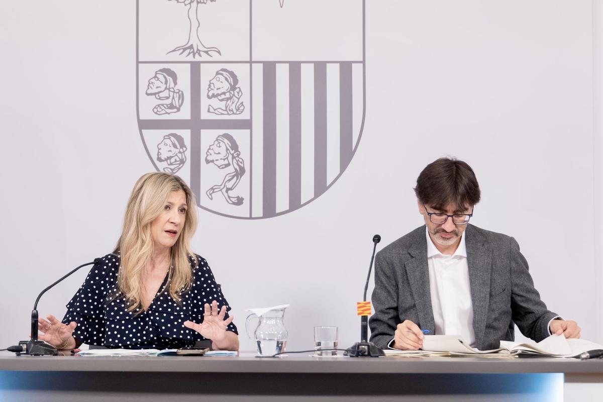 Vaquero y Pérez, en la rueda de prensa.