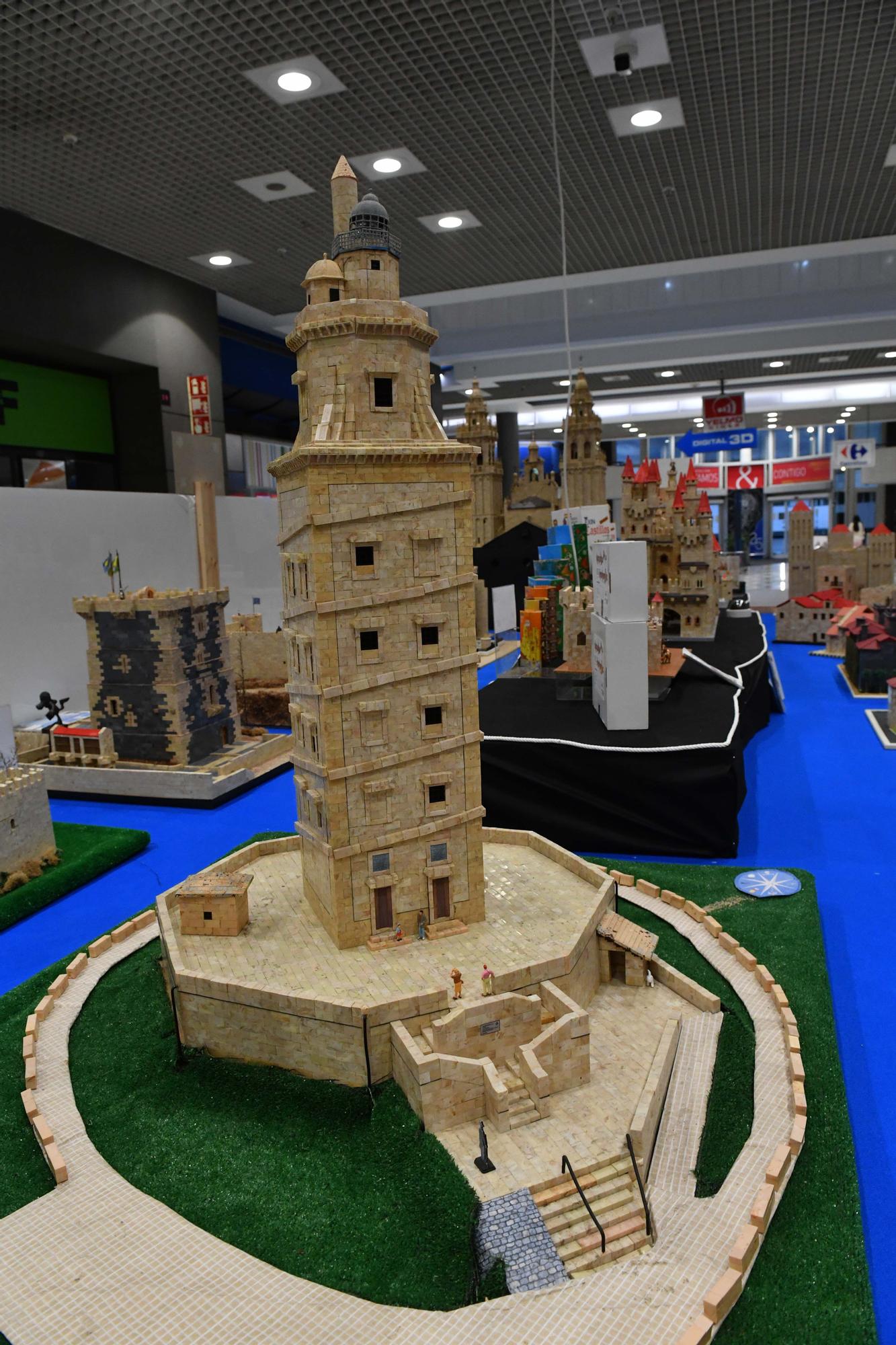 Exposición de réplicas de edificios gallegos hechas con Exin Castillos