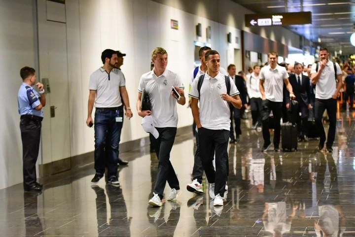 LLegada del Madrid al Aeropuerto de Gran Canaria