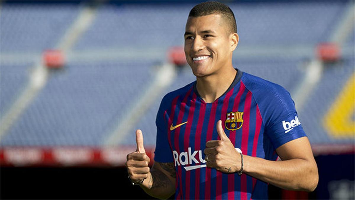 Murillo, presentado como jugador del Barça