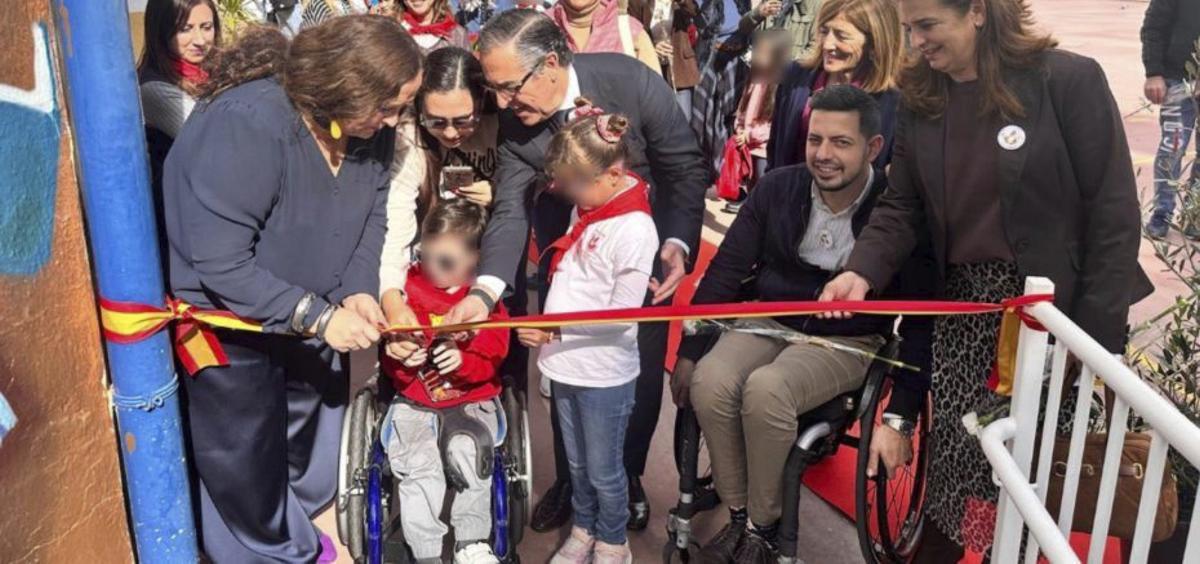 Inauguración de la rampa.