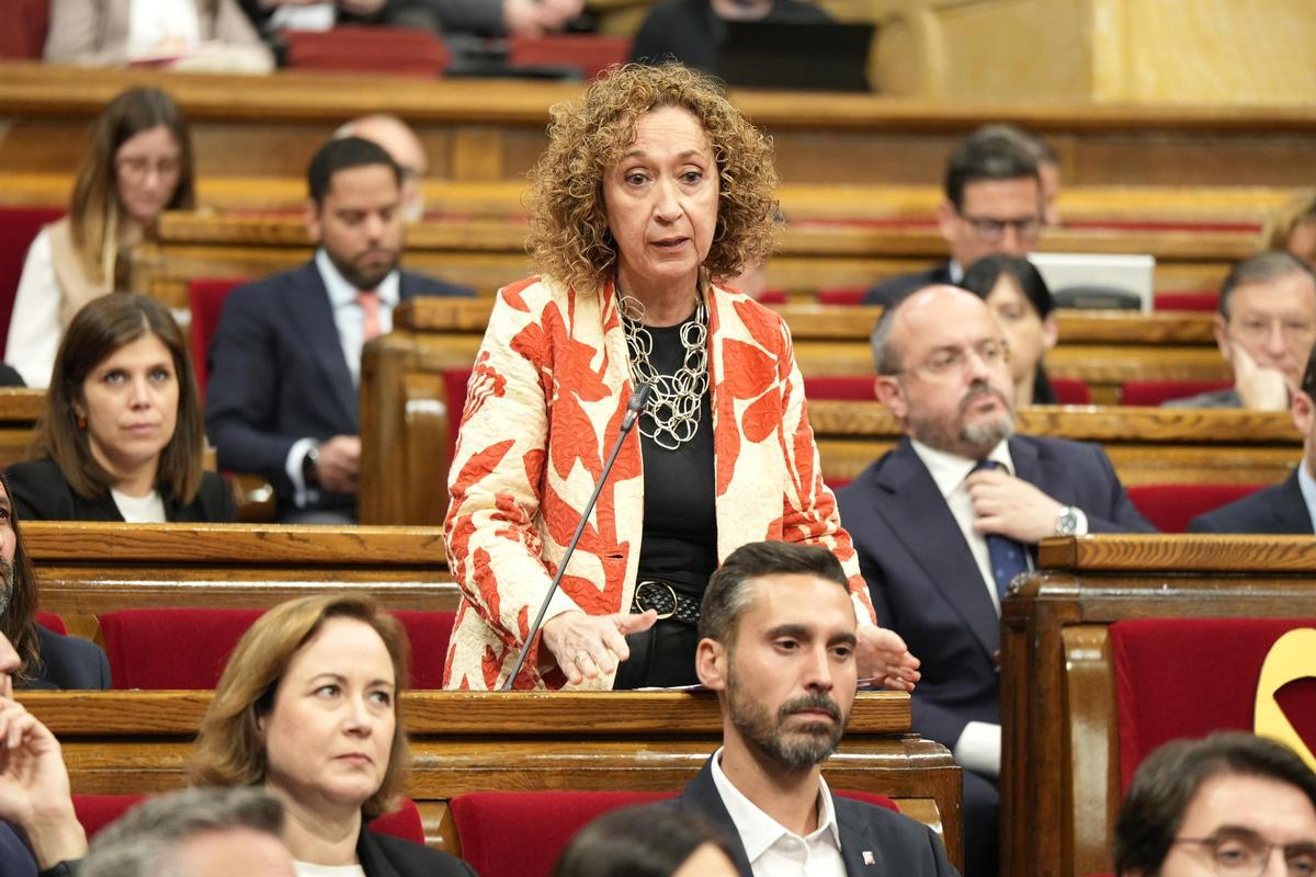 La portavoz de ERC en el Parlament, Ester Capella, este miércoles.