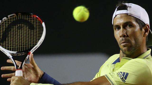 Verdasco, durante el partido contra Fognini