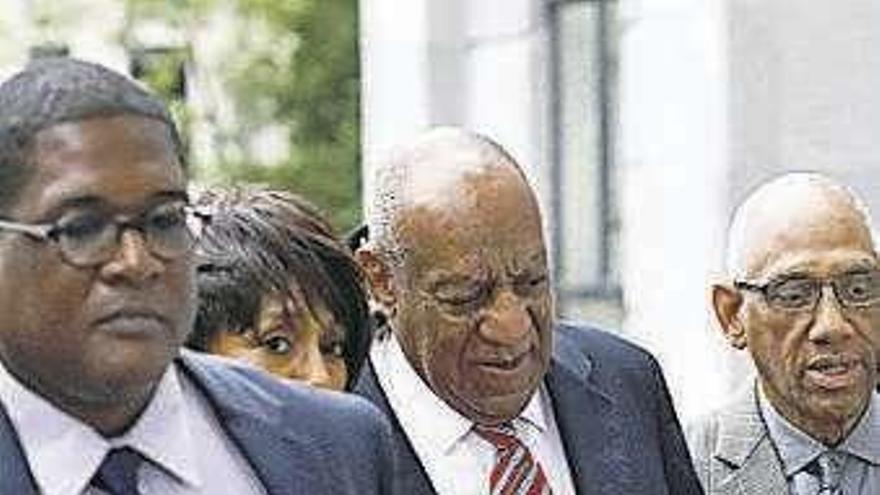 Cosby, a la entrada del tribunal.