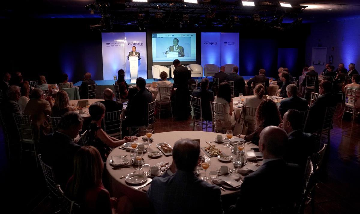 Intervención de Javier Moll en la presentación de 'Escápate Cerca'.