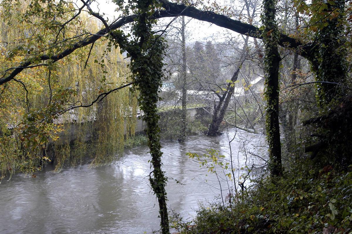 Desbordamiento del río Mero en una imagen de archivo.