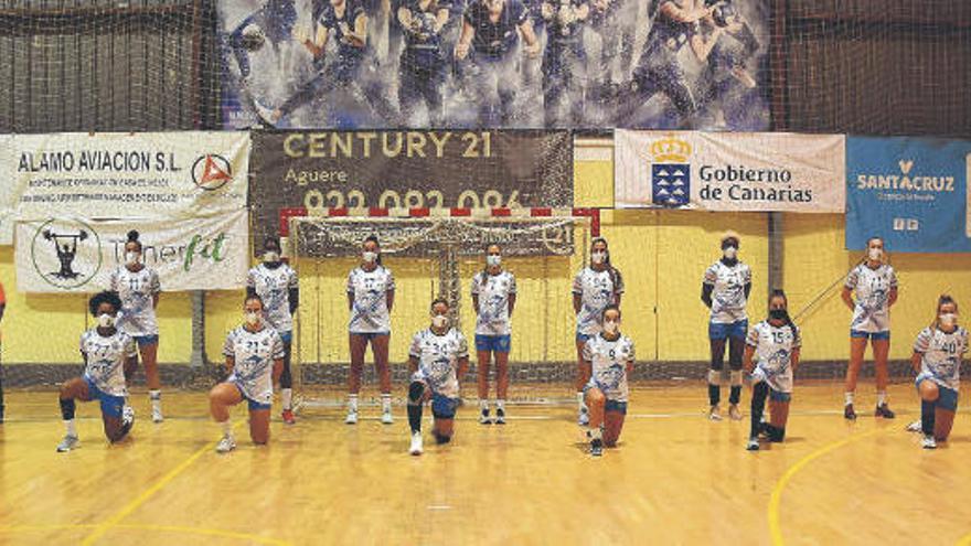 La plantilla del Salud Tenerife para la Liga Guerreras Iberdrola 20/21.