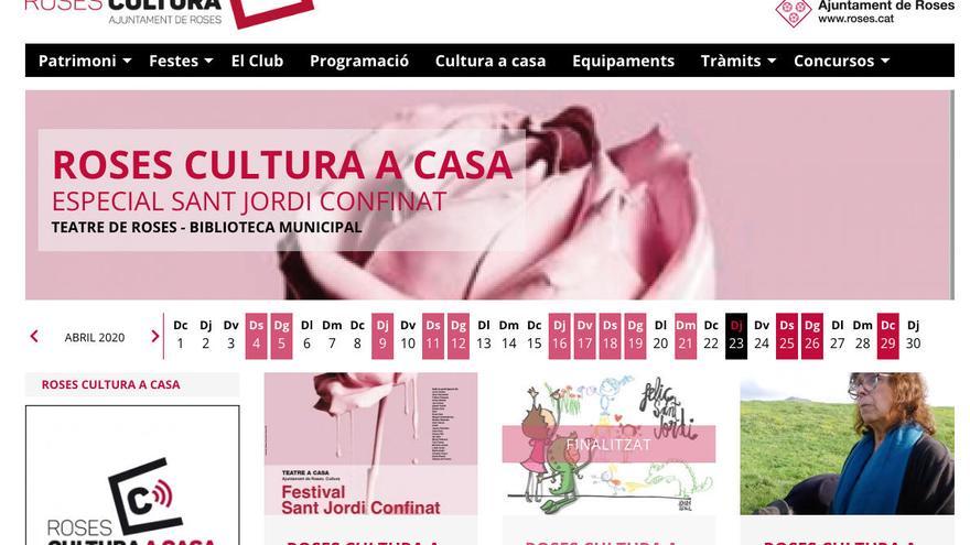 Roses Cultura a Casa, la nova eina digital per no aturar el ritme cultural