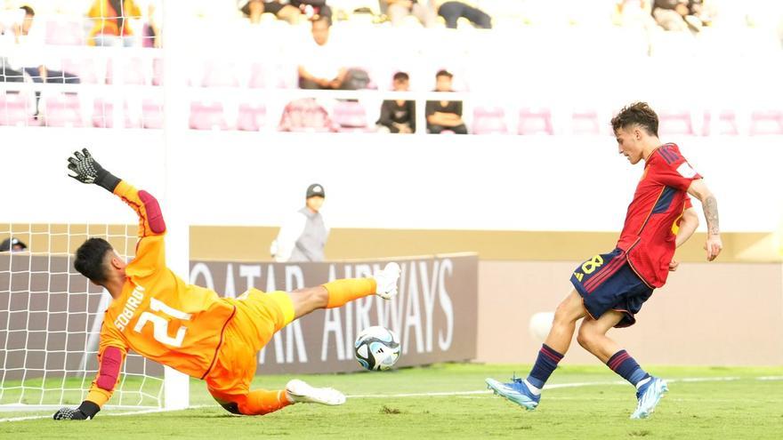 El aragonés Roberto Martín marca con la selección sub-17