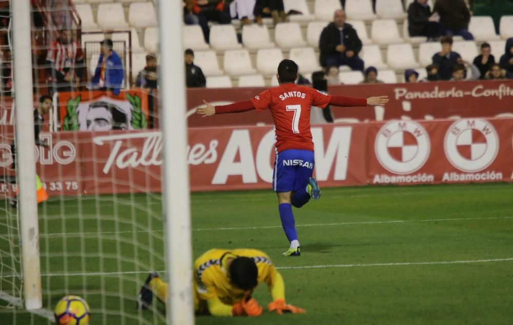 Partido Albacete-Sporting en el Carlos Belmonte