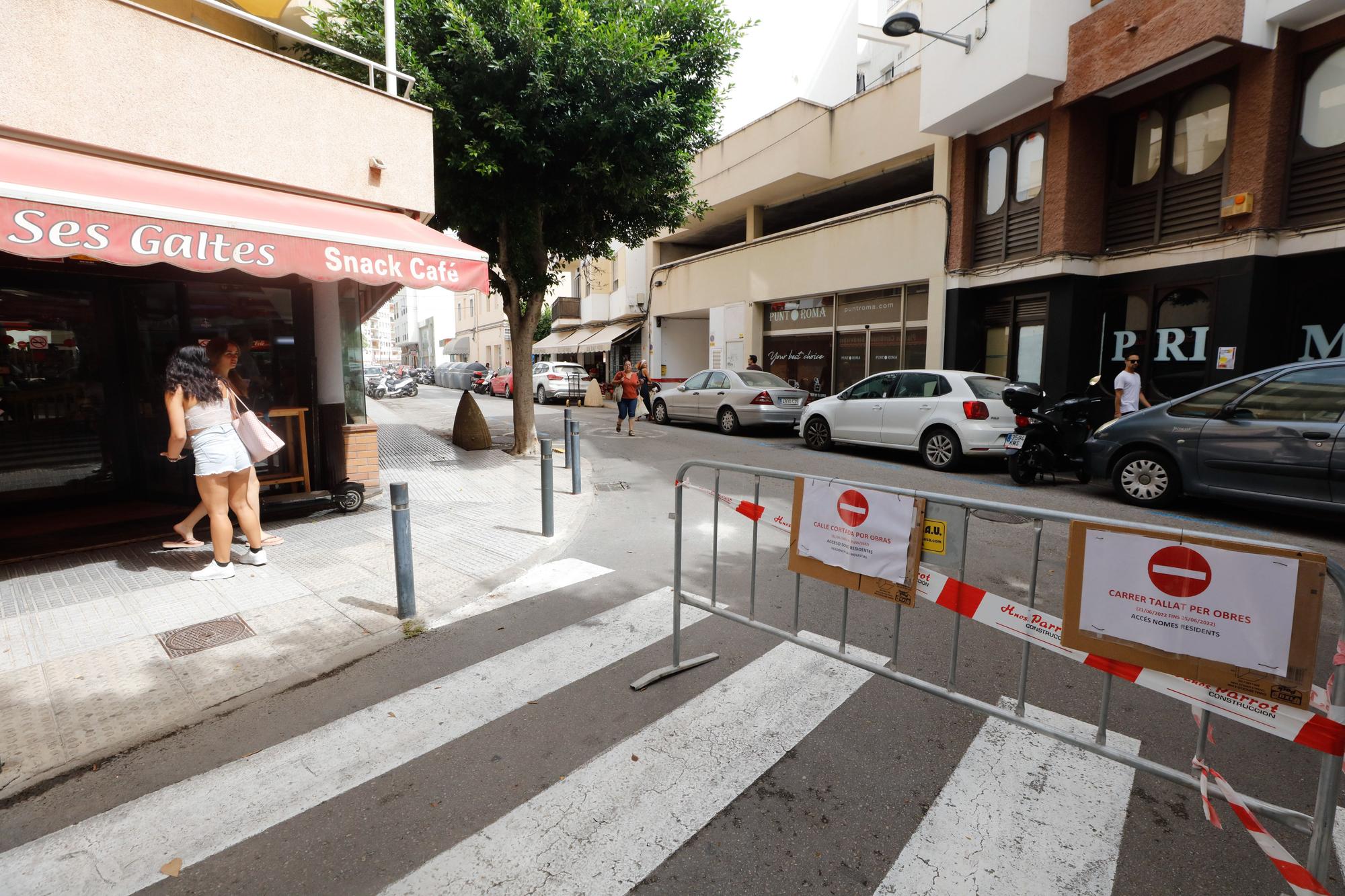 Las imágenes de las obras en la avenida Isidor Macabich de Ibiza