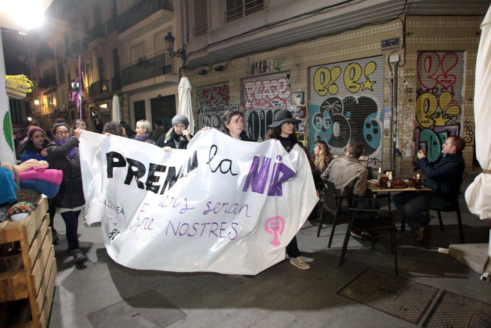 Marcha feminista en València