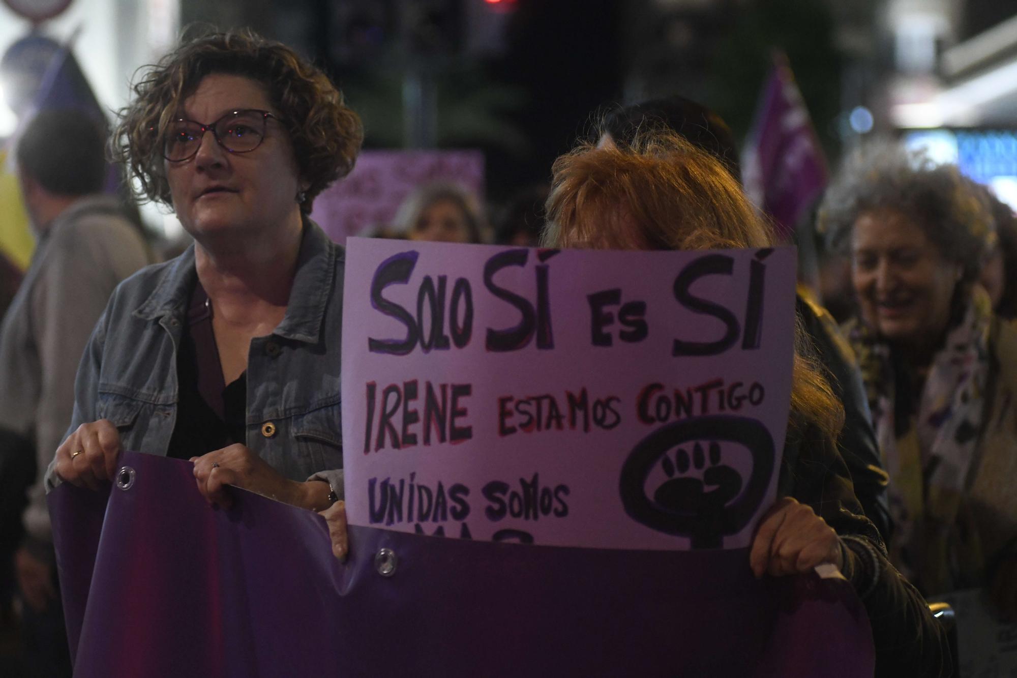 Las imágenes de la manifestación contra la violencia machista en Murcia