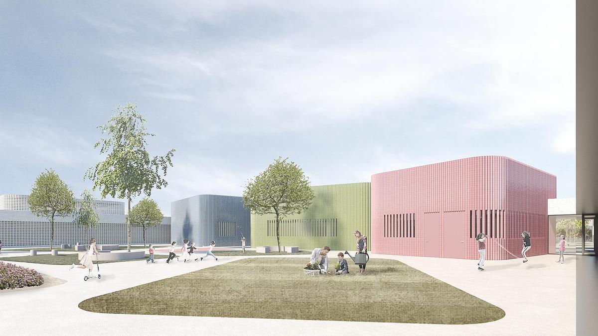 Infogrfía del futuro colegio de Educación Especial Los Ángeles previsto en una parcela de la Ronda Norte.