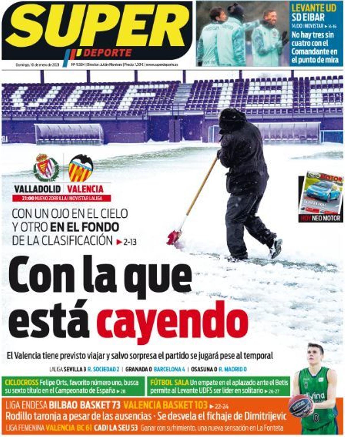 Esta es la portada de SUPER de este domingo