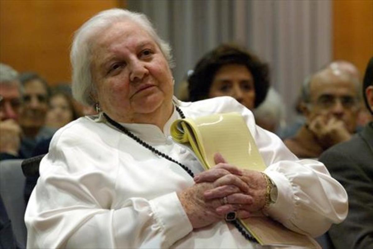Carmen Balcells, en el acto de investidura como doctora honoris causa de la Universidad Autónoma en el 2005.
