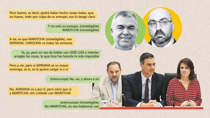 Koldo García: “Ábalos habla pestes de Adriana, están a muerte”; Santos Cerdán: “Ahora va a por mí”