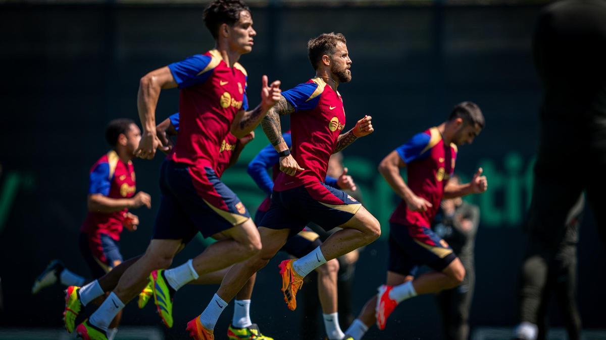 El Barça vuelve al trabajo tras el batacazo en Montilivi