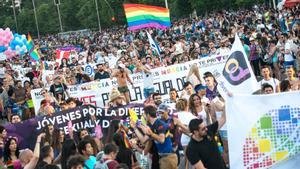 Una manifestación del Orgullo en Madrid.