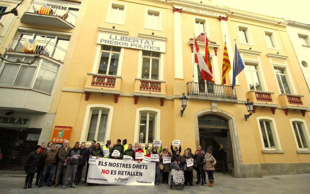 Protesta de les entitats socials a Blanes